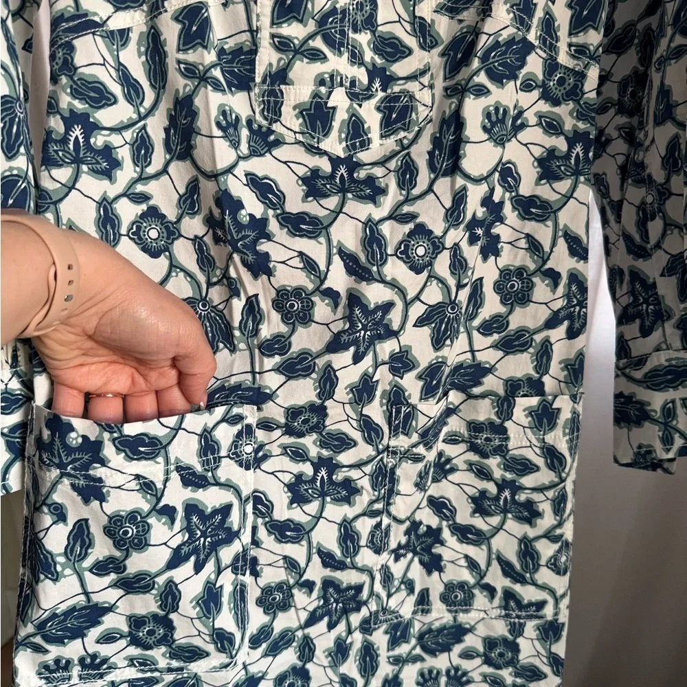 Derek Lam 10 Crosby Kasha Floral Print Shift Dress, Size 2 cotton - Picture 11 of 15